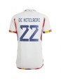 Billige Belgia Charles De Ketelaere #22 Bortedrakt VM 2022 Kortermet